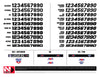 ATTACK Graphic Kit for HONDA - RED / BLACK
